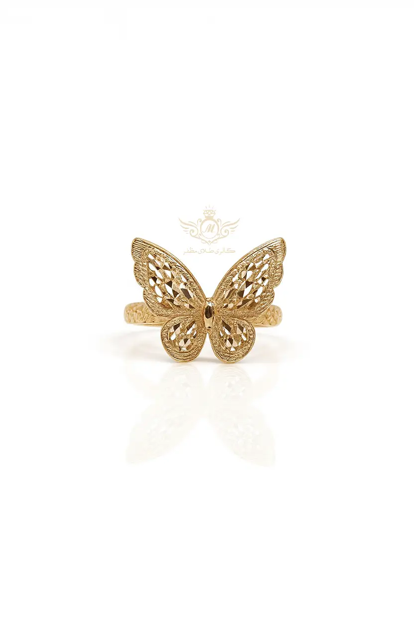 انگشترتمام تراش پروانه