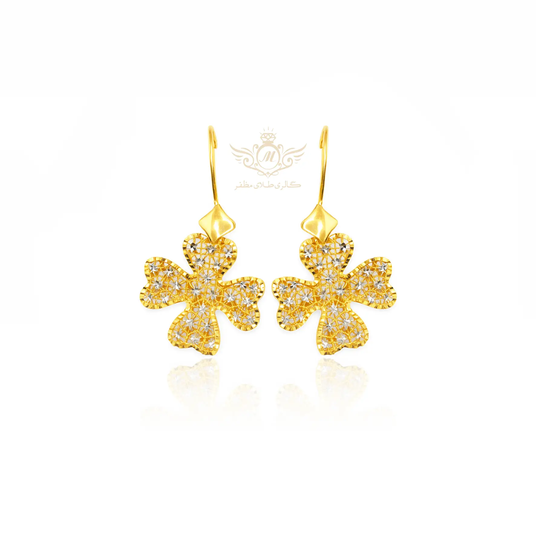 گوشواره شبدر تمام تراش